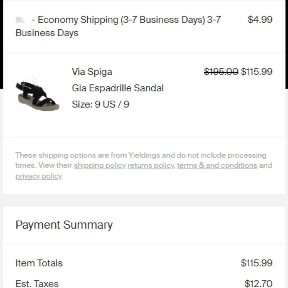 VIA SPIGA Women's Gia Espadrille Sandal Size 9